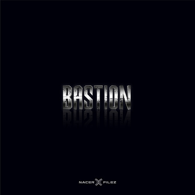 BASTION bastion black bold branding cinema design film graphic design identity design logo logos logotype movie sharp silver typo typography vector wordmark