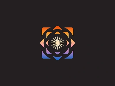 Sunset Dawn brand california coast dawn dusk earth eye geometric glow gradient logo logomark minimal nature retro sun sunset trippy vintage