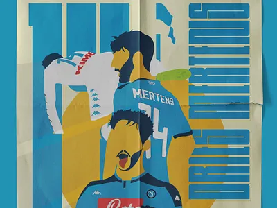 Ciruzzo Mertens Tribute graphic design illustration poster soccer tipography visual