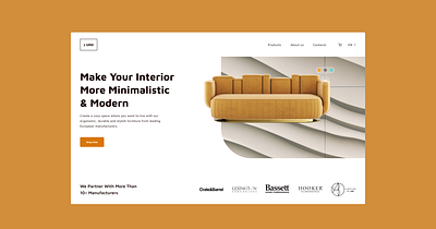 Furniture store/ E-commerce cart e commerce furniture manufacture product page shopping cart store web design