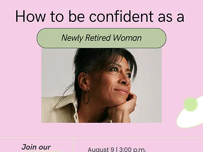 Social Media Graphics for Retirement Brand graphic design social media