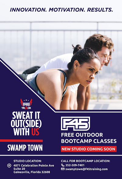 Print Marketing Collateral for Fitness Studio branding graphic design