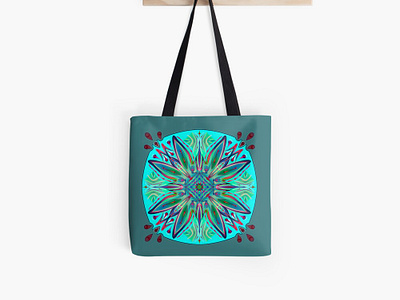 Hue Tote Bag design findyourthing gift illustration mandala pattern print product