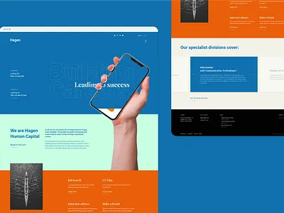 Hagen – Human Capital human resources landing page recruitment uxui web design webapp