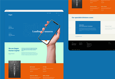 Hagen – Human Capital human resources landing page recruitment uxui web design webapp