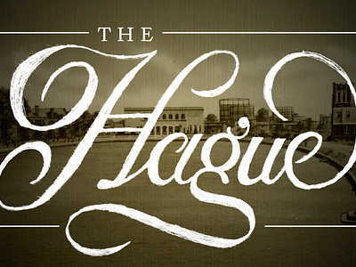 The Hague Lettering design lettering script type typography