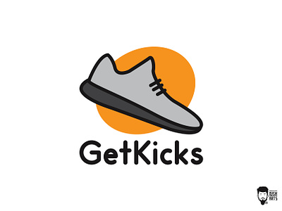 Get Kicks branding casual design design logo flat fun graphic design icon joggers kicks logo logo design make logo shoe shoe shop shoes sneakers store logo vector yeezy