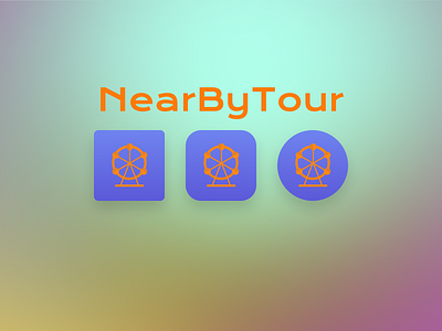 APP ICON - NearByTour 📲005 #DailyUI app branding design graphic design logo mobile travel ui