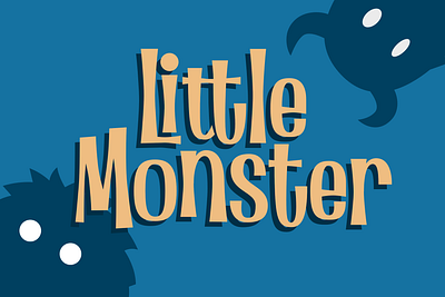 Little Monster - a Fun Typeface book cover branding cartoon children children book colouring book comic cover font fun graphic design kids label logo movie packaging poster typeface typography unique