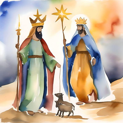 Epiphany or Three Kings Day B - January 6 3d artwork