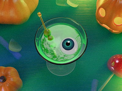 Halloween drink 2d 3d animation blender cartoon character design game graphic design halloween illustration motion graphics promo render teaser ui ux video wallpaper web
