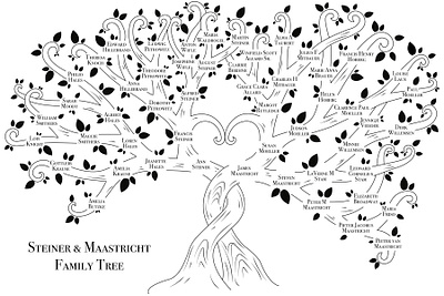 Family Tree Illustration illustration