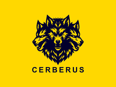 Cerberus Logo beast logo cerberus cerberus logo logo trends three heads wolf top logos vector logo wolf logo wolf vector logo wolves wolves logo