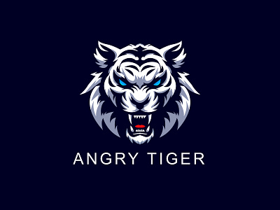 Tiger Logo angry tiger logo branding illustration lion logo lions lions logo tiger tiger logo tiger vector logo tigers tigers logo ui white tiger white tiger logo