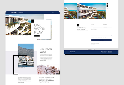Higueron West – Landing Page getberg landing page lead generation marketing online real estate web design