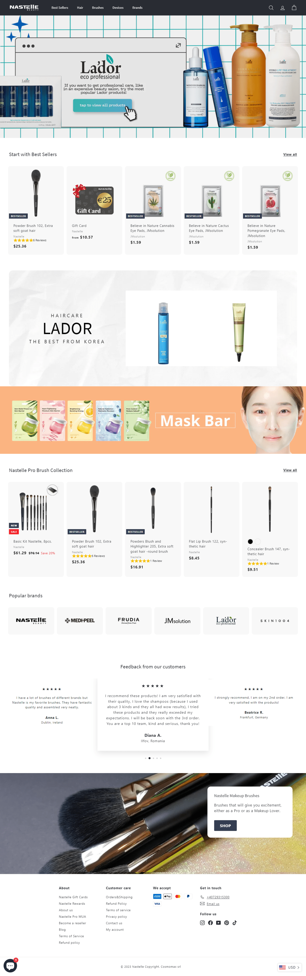 Responsive beauty and make up products ecommerce store dropshipping dropshipping shopify store ecommerce ecommerce store shopify shopify dropshipping shopify store shopify theme webdesign website design