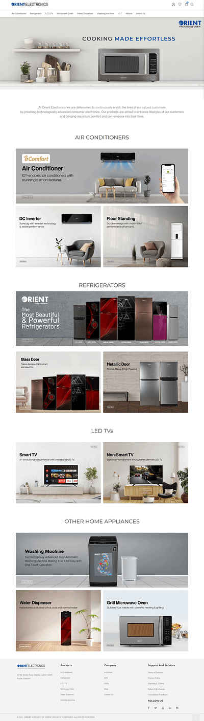 Responsive Home Appliances Ecommerce Store