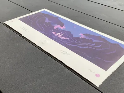 And Though the Sea Billows Roar (Print) archival paper calm chaos digital art digital paining fine art limited edition mystic ocean print spiritual star