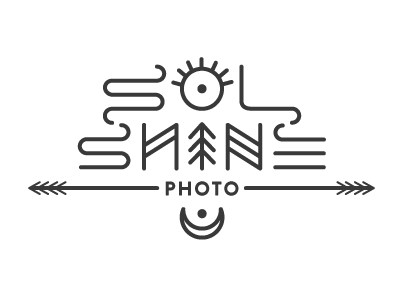 Sol Shine Photography Logo branding illustration logo