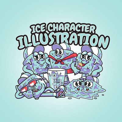 Ice Character Illustration delicious