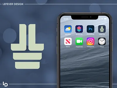 Level Up branding graphic design logo