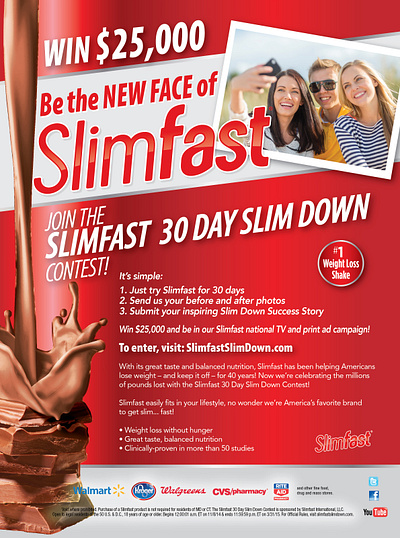 Slimfast Advertisement adver advertising branding graphic design