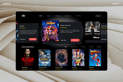 Dailyui - 102 Movie Card 3d animation app branding dailyui design figma graphic design illustration logo motion graphics movie typography ui