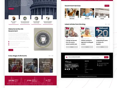 Government Website Redesign animation figma redesign ui website