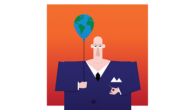 Suit 2d adobe illustrator balloon cartoon graphic design illustration needle satire suit texture vector