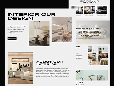 Interior Design Website architect branding clean ui decor design home decoration homepage interface interior design website interior website design interiordesign interiors landing page landing page design minimal modern website design ui ui design webdesign website design