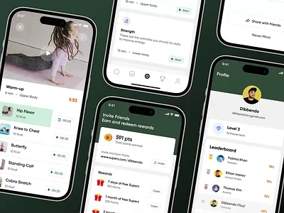 Superz - Fitness & Health App Design activity tracker animation app fitness daily training fit fitness tracker health app health tracker healthcare heart monitor medical care medicine tracker mobile app motion graphics nutrition app online fitness sport tracking training workout workout app