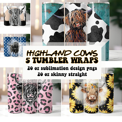 Highland Tumbler Wraps illustration