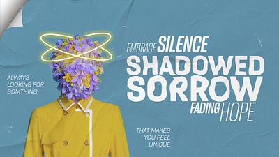 Shadowed Sorrow Concept Poster Design adobe art branding concept design graphic graphic design photoshop poster