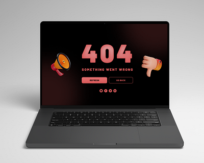 Daily UI #8 - 404 Page branding graphic design logo ui