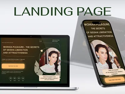 Landing page for psychologist design graphic design product design ui ux webdesign