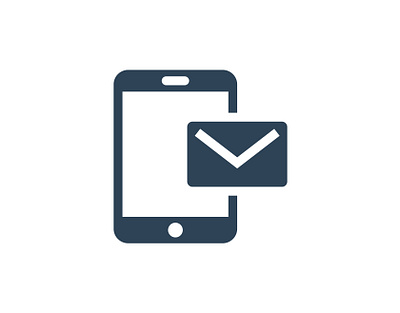 Mobile Email 👇🏽 support vector icon