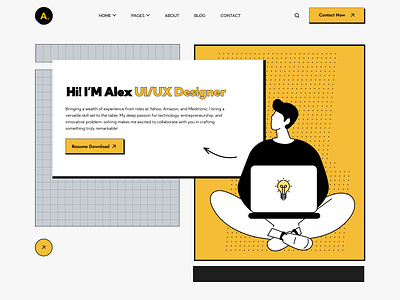 Alex - Personal Portfolio Figma Template