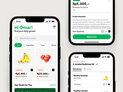 Grocify - Grocery App Design app design mobile apps ui ux