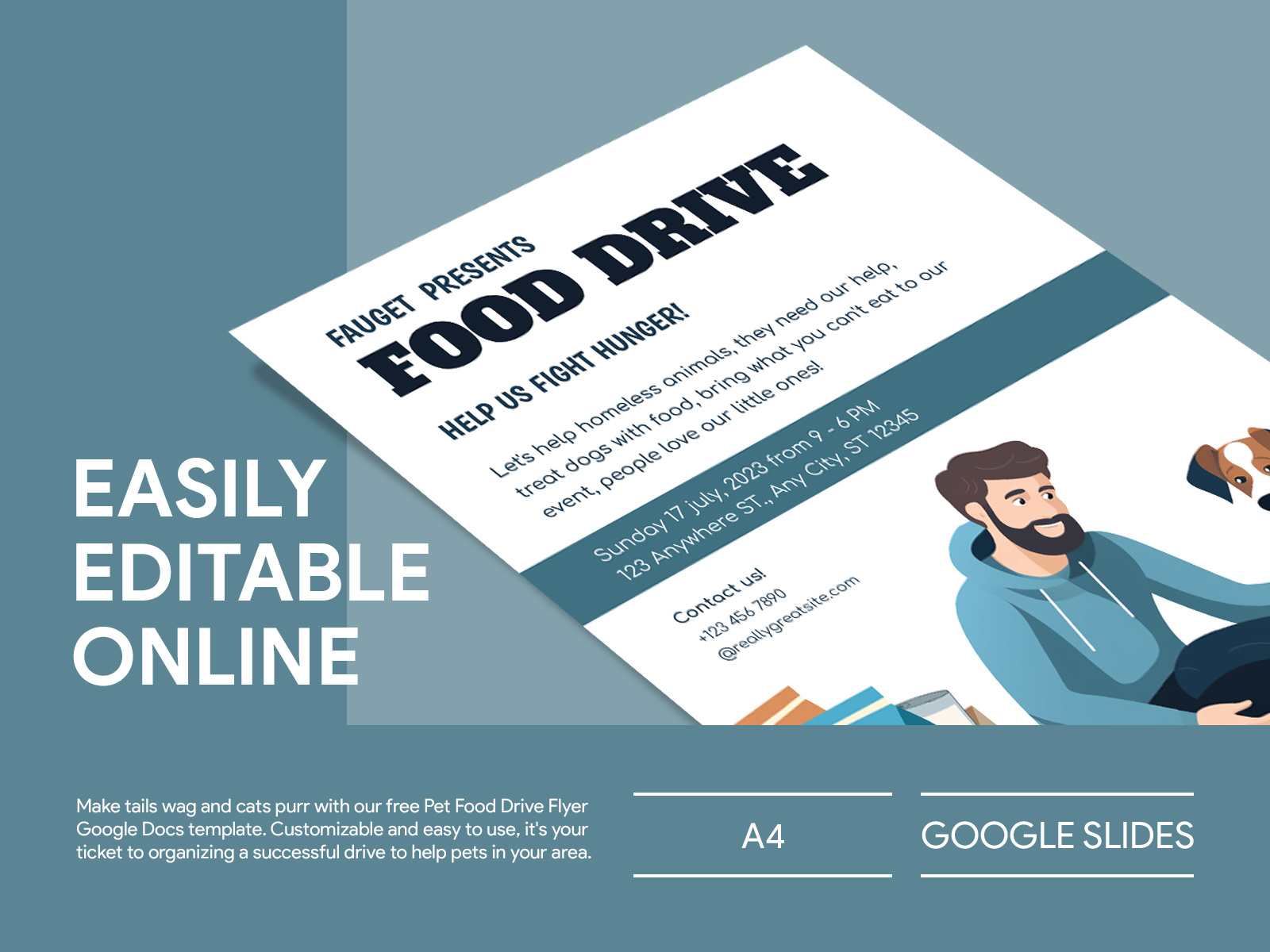 Pet Food Drive Flyer Free Google Docs Template by Free Google Docs