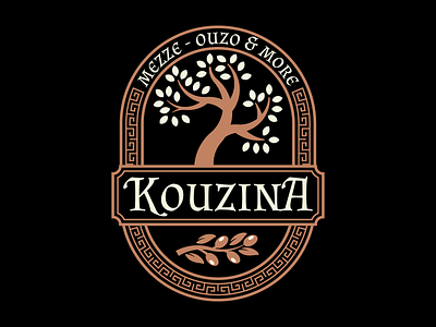 Kouzina badge branding classic logo vintage vintagelogo