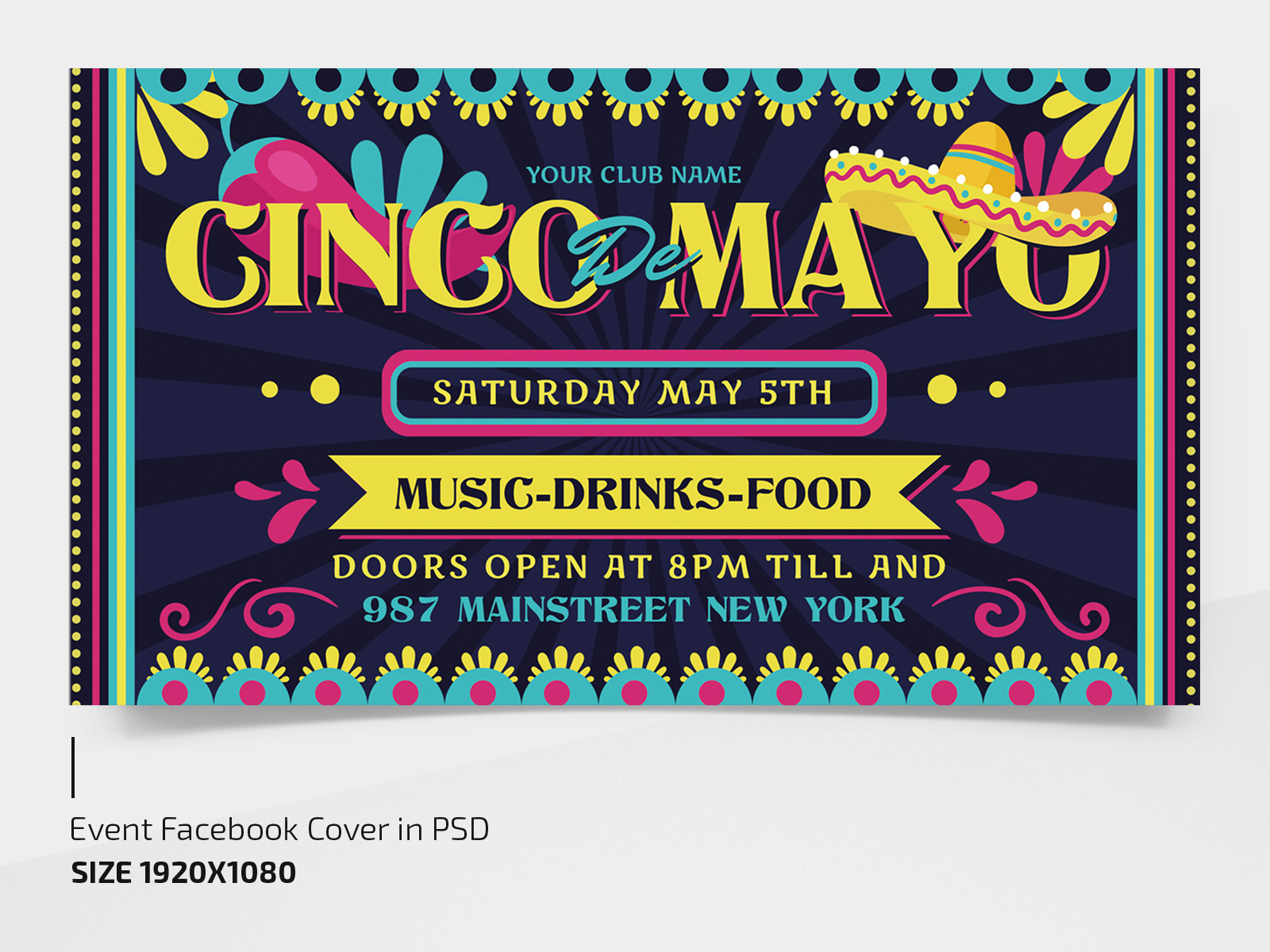 Free Cinco De Mayo Flyer Template by Free PSD Templates on Dribbble