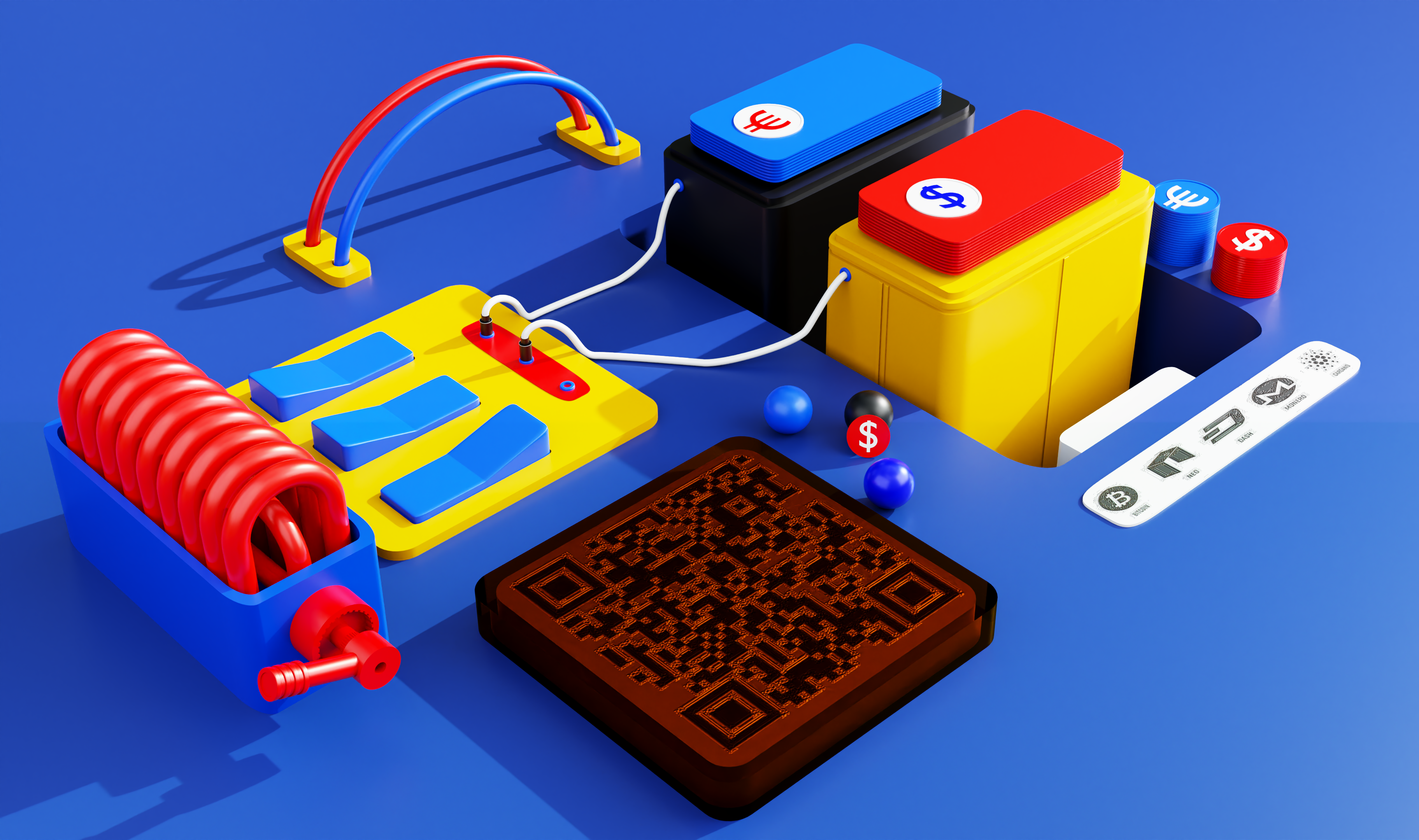 currency exchange 3d art blender branding c4d desgin graphic design max ui web