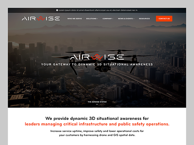 Airwise Solutions // Web Design alerting drone monitoring public safety software software web design technology technology web design web design