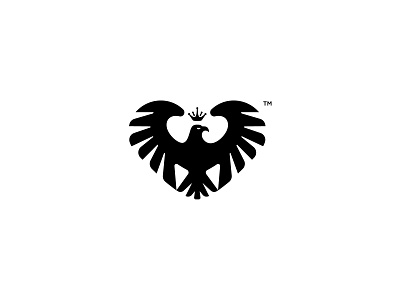 Eagle Heart animal bird branding eagle feather flying graphic design heart illustration logo logo design logodesign logomark logotype wings
