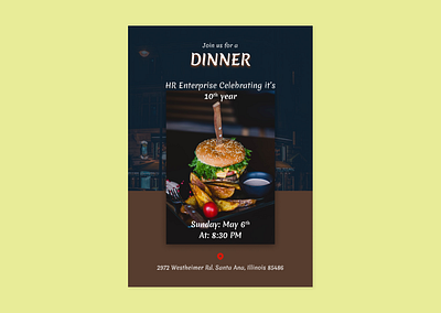 Invitation #Day78 dinner party invitation ui desing ux design visual design