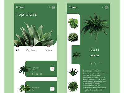 Florest design plants ui