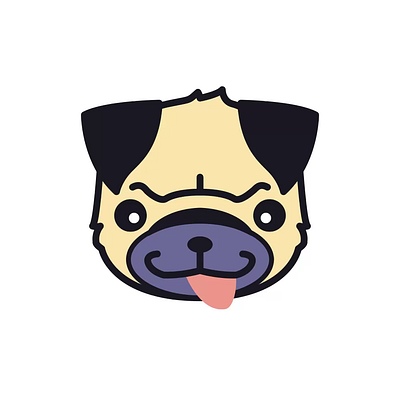 Animated Pug Icon animation dog icon illustration motion graphics pug