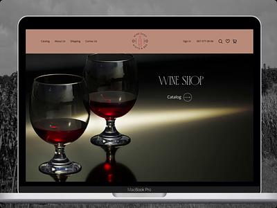Wine shop | Web design | Landing page after effect design figma gastronomia landing motion shop store ui ux web site wine