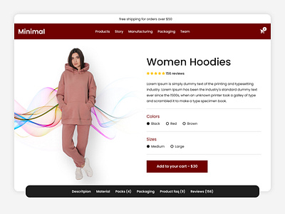 eCommerce Product Page UI Design design ecommerce design ecommerce product page ecommerce product page ui ecommerce ui online store design product page design ui ui design