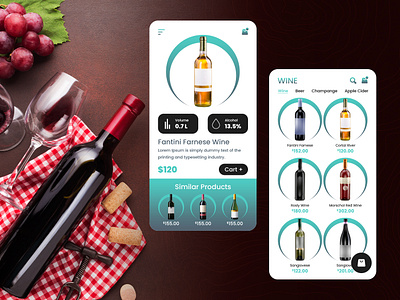 Online Wine Shop Mobile App Design app design ecommerce ui mobile app mobile app design online wine delivery app online wine shop app online wine shop ui design ui ui design wine shop mobile app